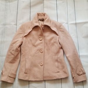 Pink Zara coat Large